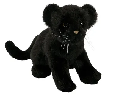 Produktbild von Hansa Toy 7487 Schwarzer Panther sitzend 18 cm Kuscheltier Stofftier Plüschtier