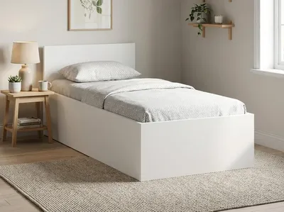 Obrázok produktu pre Posteľ SOFIA 80x200, biela, lamiel. rošt, bez matraca, Obrázok generovaný UI
