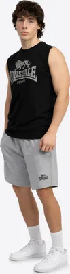 Image de Hommes - Ensemble t-shirt sans manches et short coupe régulière CLAREMORRIS Black/Marl Grey XXL Lonsdale