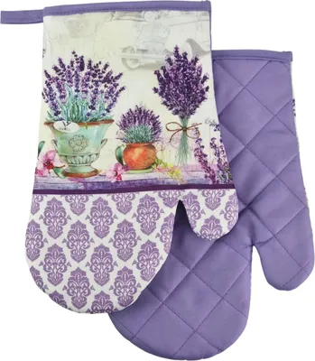 Produktbild von Ofenhandschuhe, Küchenhandschuhe mit Magnet Lavender Lavendelstrauß