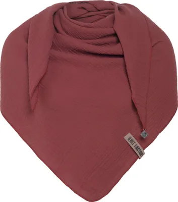 Produktbild von Knit Factory Liv Dreieckstuch - Stone Red - 190x85 cm