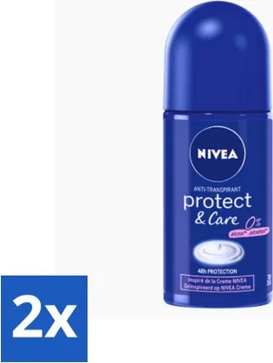 Produktbild von Nivea - Protect & Care - Deodorant - Roll-On - 50 ml - Vorteilspack - 2 Stücke