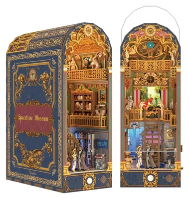 Obrázok produktu pre 3D puzzle, knižný výklenok Spacetime Museum, drevo, Tonecheer, 279 dielov