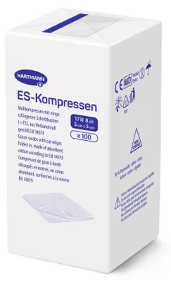 Zdjęcie produktu dla HARTMANN ES Kompresy niesterylne 5 cm x 5 cm, 100 kompresów