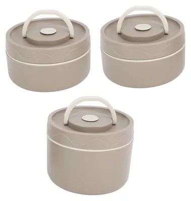 Image de Omgoods - Ensemble de boîtes repas isothermes portables en acier inoxydable