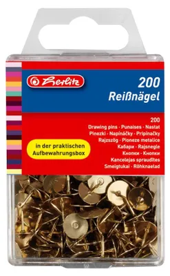 Zdjęcie produktu dla Herlitz 8770208, Mosiądz, Metal, 200 szt., Pudełko, Niemcy