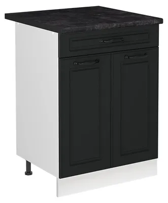 Obrázok produktu pre Spodná skrinka pod drez Vicco R-Line Antracitový vidiecky dom/biely 60 cm pracovná doska antracitová, Model 72988