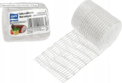 Zdjęcie produktu dla Siatka do wędzenia szynki mięsa wędlin 12,5cm 5m