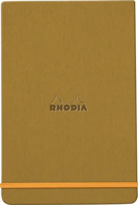 Produktbild von Rhodia Webnotepad 9x14 96Bl lin gold