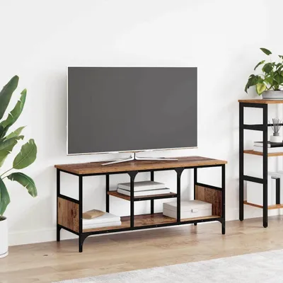 Immagine prodotto di Maison Exclusive - Mobile TV in legno antico 100 x 35 x 45 cm Legno composito e ferro