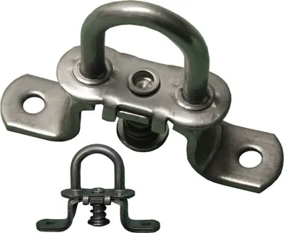 Produktbild von 10 Stück - Drehverschluss für Ovalösen - niro - 42x22mm - Nirosta - Hoch