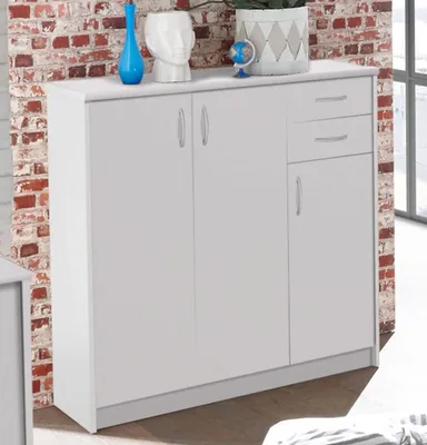 Image de Kommode >Olli< in Weiß - 109x112x35cm (BxHxT)