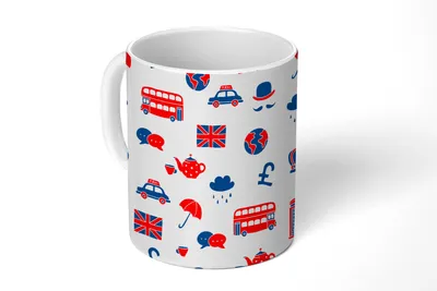 Obrázok produktu pre KitchenYeah® Hrnček na kávu Hrnček na kávu 350 ml Anglicko - vzor - London Teacup - foto hrnček - hrnček - keramický hrnček - hrnček na čaj - hrnček na kávu - kancelársky hrnček