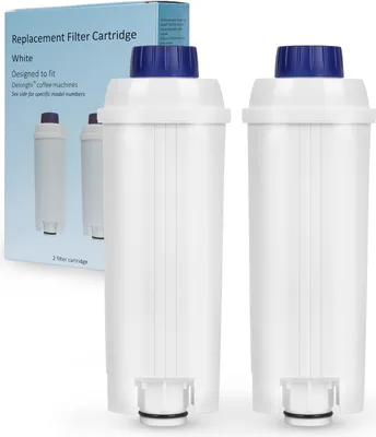 Obrázek produktu pro Fiqops vodní filtr pro kávovar Delonghi vodní filtr kompatibilní pro DLSC002 ECAM ETAM 60 litrů vody s aktivním uhlím 2 kusy