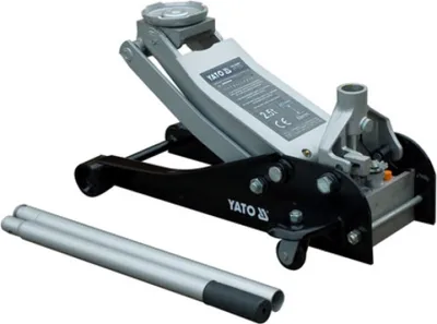 Produktbild von Yato YT-1721, Auto, 2500 kg, Mechanischer Wagenheber, 8,7 cm, 45,5 cm, Schwarz, Edelstahl
