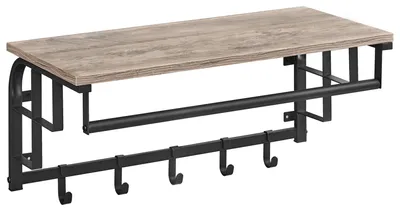 Immagine prodotto di Appendiabiti da parete Rhodos | 66 x 30 x 27 cm | Colore grigio-beige