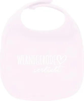 Produktbild von Huuraa Unisex Babylatz Wernigerode verliebt Geschenk Babypink  Baumwolle Wernigerode Mitbringsel