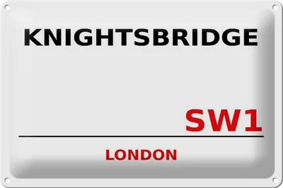 Produktbild von Blechschild London 30x20cm Knightsbridge SW1