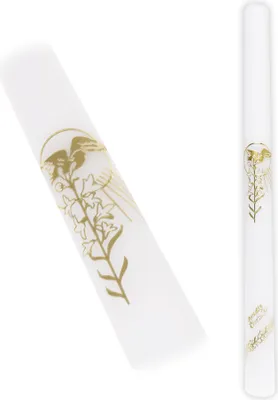 Produktbild von Taufkerze mit Goldgrafik - Lilie