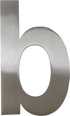 Obrázok produktu pre 100 mm Edelstahl Hausnummern Edelstahlzahlen Edelstahlnummern - b