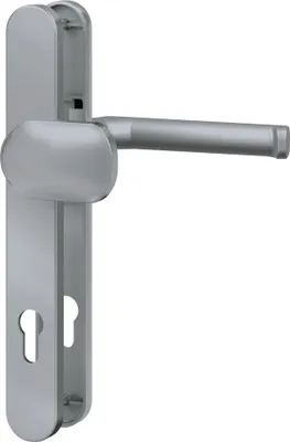 Image de BASI - Jeu de garnitures à cadre étroit - rond - aluminium couleur inox - Perçage : PZ - 92/8 mm - 7835-0107