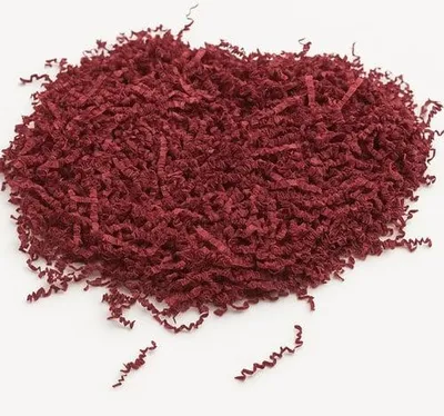 Zdjęcie produktu dla Wypełniacz Ozdobny Do Prezentów Paczek Sizzlepak burgundowy 10 kg - papierowy