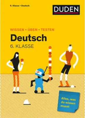 Produktbild von Wissen - Üben - Testen: Deutsch 6. Klasse