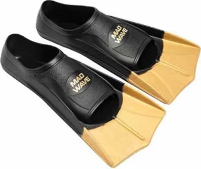 Produktbild von Madwave Training Schwimmflossen Schwarz,Golden EU 33-34 Schwarz,Golden EU 33-34