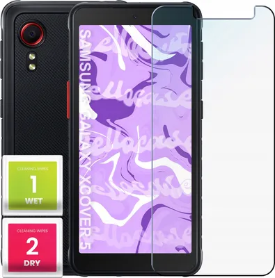 Produktbild von Glas für SAMSUNG GALAXY XCOVER 5 Panzerglas Panzerfolie Schutzglasfolie Displayschutzglas Echt Glas Schutz Folie Display Glasfolie 9H HELLOCASE