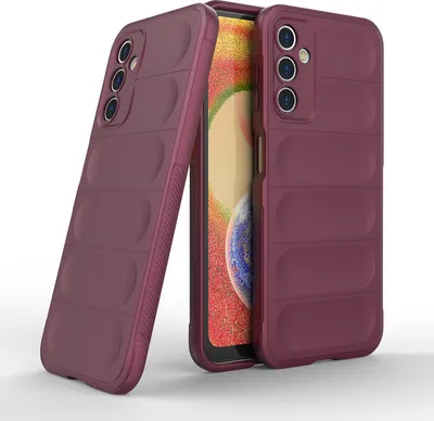 Produktbild von Handy Hülle für Samsung Galaxy A14 5G Grip Case Cover Schutzhülle Softgrip Farbe: Burgunder Rot