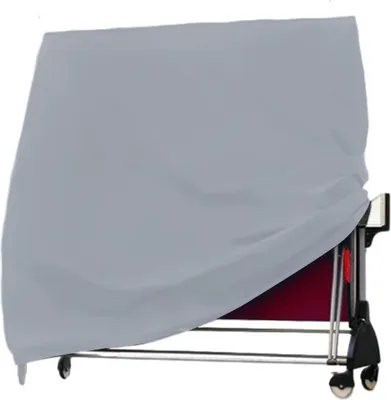 Produktbild von Wasserdichte und staubdichte Outdoor-Tischtennisplatte Abdeckung 165x70x185cm, Tischtennisplatte Abdeckung 420D Oxford, grau