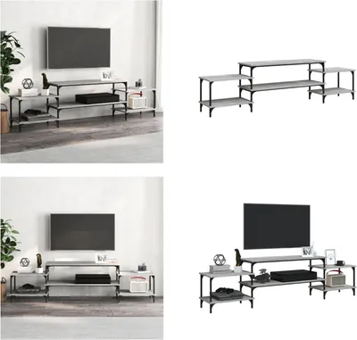 Produktbild von vidaXL TV Schrank Grau Sonoma 197x35x52 cm Holzwerkstoff - TV-Schrank - TV-Schränke - TV-Möbel - TV-Ständer