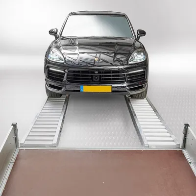 Produktbild von 2-Tonnen-Aluminium-Auffahrrampen für Autos - 250 cm im 2er Set