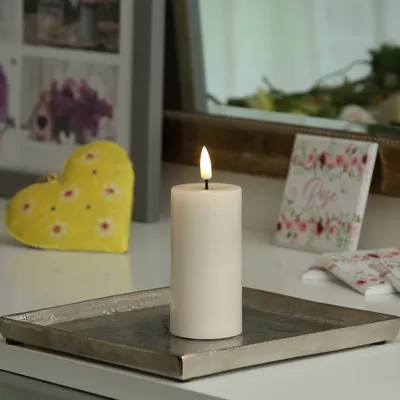Produktbild von Deluxe Homeart LED Kerze mit Timerfunktion Creme