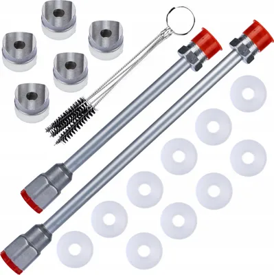Produktbild von Rosfix Set Spritzlanzen 30cm & 50cm – 7/8" Gewinde | 290bar Druckfest | Mit Reinigungsbürsten, Dichtungen & Düsenhalter u.a.