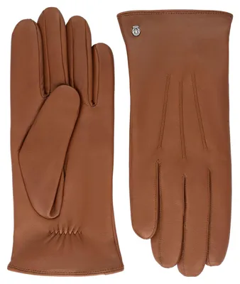 Roeckl Herren Nappa-Lederhandschuhe Riga mit Wollfutter in braun