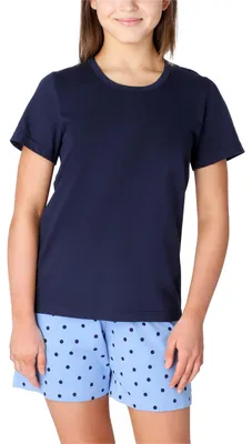 Image de Pyjama pour fille Merry Style MS10-265 (bleu marine/bleu/à pois, taille 158)