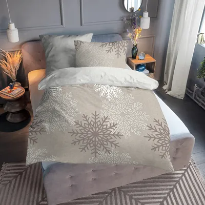 Produktbild von Tom Tailor Melange Flanell Bettwäsche 847643-826 sand 155x220 cm + 80x80 cm