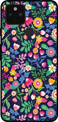Immagine prodotto di Custodia per Google Pixel 5 con stampa floreale - TPU Backcover Case Flower Design