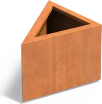 Produktbild von Adezz Pflanzkübel Triangle aus Corten-Stahl Pflanzgefäß