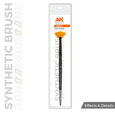 Obrázok produktu pre AK Interactive S.L. AK-B017 Syntetický štetec AK – FAN SHAPE