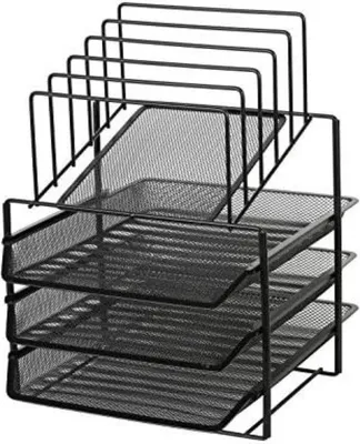 Produktbild von Famanu Büro Organizer mit Briefablage - Schwarz
