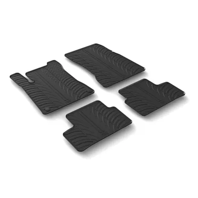 Image de Jeu de tapis de sol en caoutchouc compatible avec Mercedes CLA 4 portes 05/19