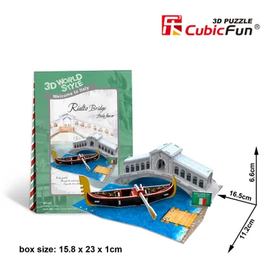 Obrázok produktu pre CUBICFUN 3D puzzle Benátský most - Ponte di Rialto 29 dílků