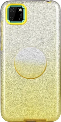 Produktbild von Für HUAWEI Mate 30/Nova 5I pro/Mate 30 Pro/PSmart /Y5P/Y6P 2020 Handy Case Gradient Farbe Glitzer Pulverabdeckung mit Airbag-Backel gelb