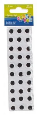 Immagine prodotto di Occhi autoadesivi ornamento decorativo 12mm 30el