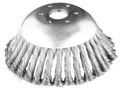 Immagine prodotto di Spazzola metallica per falce a scoppio 150 x 25,4 mm, filo duro e annodato
