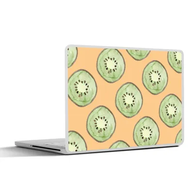 Produktbild von MuchoWow® Laptop Aufkleber Sticker Cover Kiwis - Obst - Muster 31x22.5 cm - Laptop-Deko