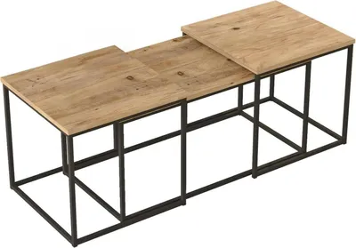 Produktbild von Wohnzimmertisch Dnocer, Niedriger Wohnzimmertisch, Kaffeeregal, Couchtisch für Sofa, 190x50h48 cm, Eiche