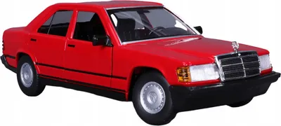 Zdjęcie produktu dla BBURAGO Mercedes Benz 190E 1987, Model samochodu miejskiego, Wstępnie zmontowany, 1:24, Mercedes Benz 190E 1987, Każda płeć, Metal, Plastik